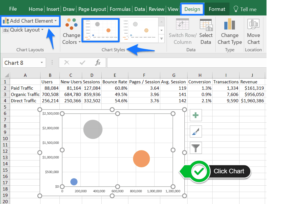 Bubble Chart Template Excel